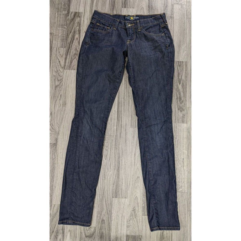 Lucky Brand Womens‎ Size 0 / 25 Pockets Charlie Skinny Denim Blue Jeans